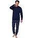 Heren pyjamaset met knopen van katoen-polyester 'woolly hat'