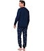 Heren pyjamaset met knopen van katoen-polyester 'woolly hat'