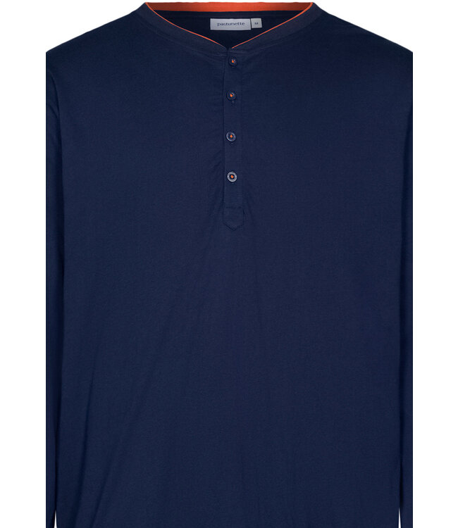 Heren pyjamaset met knopen van katoen-polyester 'woolly hat'