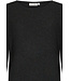 Luxe donkergrijze lounge relax-jurk 'soft subtle stripe'