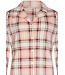 Warme, doorknoop dames pyjama ‘champagne pink check’