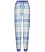 Mix & Match lange katoen-flanellen pyjamabroek met boorden 'cool blue checks'