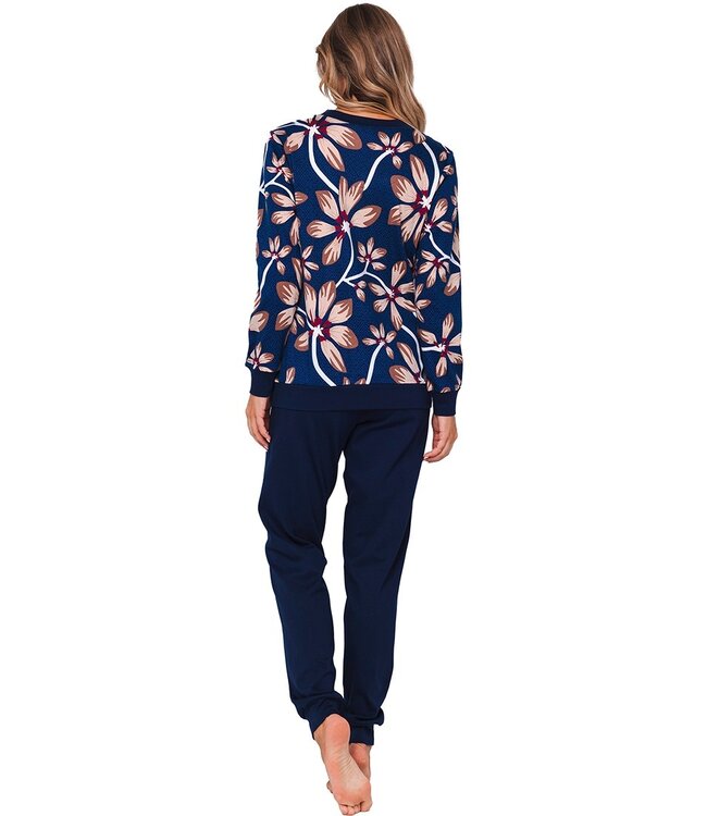 ladies cotton interlock pyjama 'passion flower'