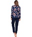 Dames pyjama van katoen-interlock 'passion flower'
