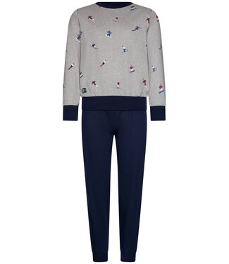 Pastunette jr Jongens pyjamaset van katoen-polyester-mix 'winter sports'