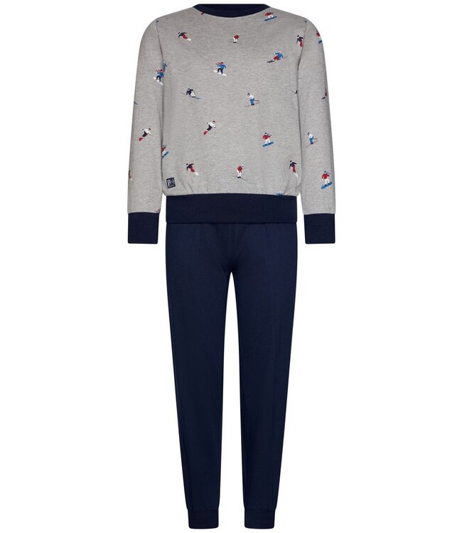 Jongens pyjamaset van katoen-polyester-mix 'winter sports'