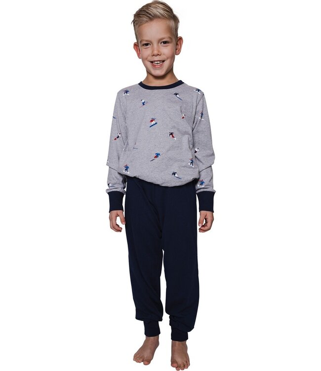 boys cotton-mix pyjama set 'winter sports'