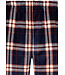 men's blue velvet home lounge suit 'modern checks'