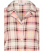 Warm, doorknoop dames nachthemd ‘champagne pink check’