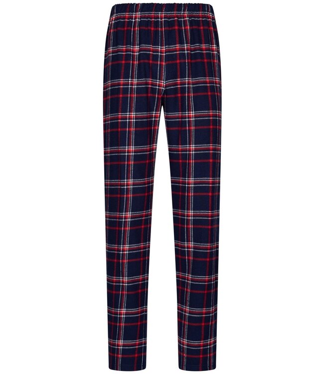 men's full button cotton-flannel pyjama 'trendy checks'