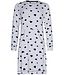light grey melee long sleeve nightdress 'lots of lovehearts'