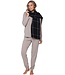 warm, one size black scarf 'block checks'