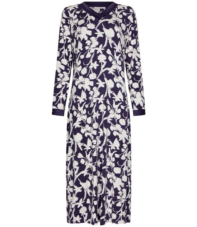 ecovero viscose, luxury extra long nightdress 'floral garden'