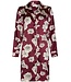 full button polyester-satin nightdress 'bold blooms'
