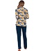 ladies long sleeve cotton pyjama set with buttons 'forest flowers'