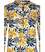 Dames pyjama van katoen met lange mouwen en knoopjes 'forest flowers'