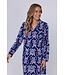 trendy full button organic cotton nightdress 'fantastic feline'