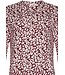 rich red cotton-modal pyjama with buttons 'little flowers'