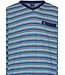 men's long sleeve v-neck cotton pyjama set with cuffs 'fine stripes'