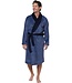 men's warm blue wrap-over morningown with belt 'modern man'
