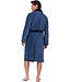 men's warm blue wrap-over morningown with belt 'modern man'