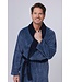 men's warm blue wrap-over morningown with belt 'modern man'