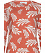 Bruine dames pyjama van katoen-elastan-mix ‘lovely leafs’