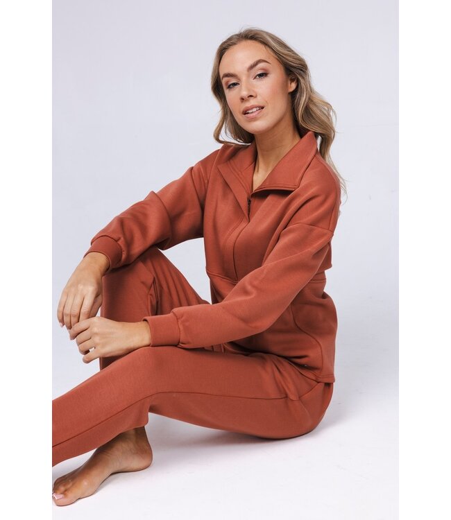 ladies autumn brown home suit 'soft slumber'