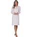 ladies cotton nightdress with buttons 'pastel dashes'