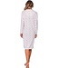 ladies cotton nightdress with buttons 'pastel dashes'