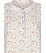 ladies cotton nightdress with buttons 'pastel dashes'