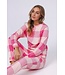 pink polar fleece lounge pyjama set 'chunky checks'