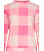 pink polar fleece lounge pyjama set 'chunky checks'