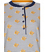 ladies striped 100% cotton nightdress with buttons 'forest flower stripes'