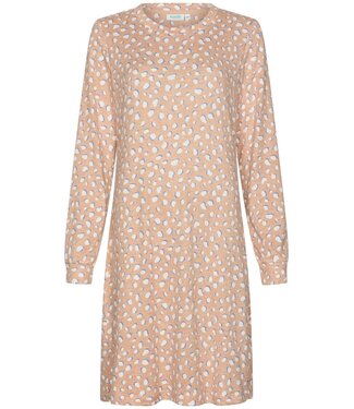 Rebelle Warm, fleece lounge-nachthemd 'crazy bubbles'
