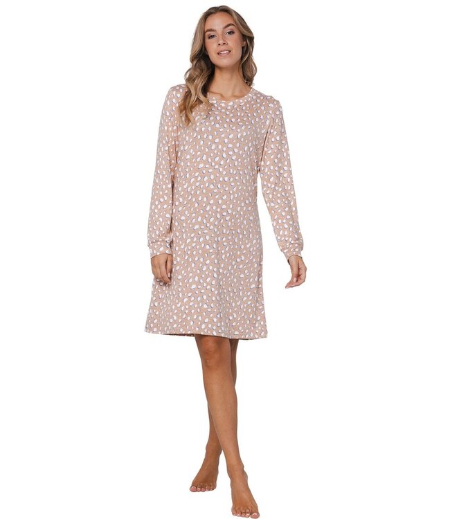 Warm, fleece lounge-nachthemd 'crazy bubbles'