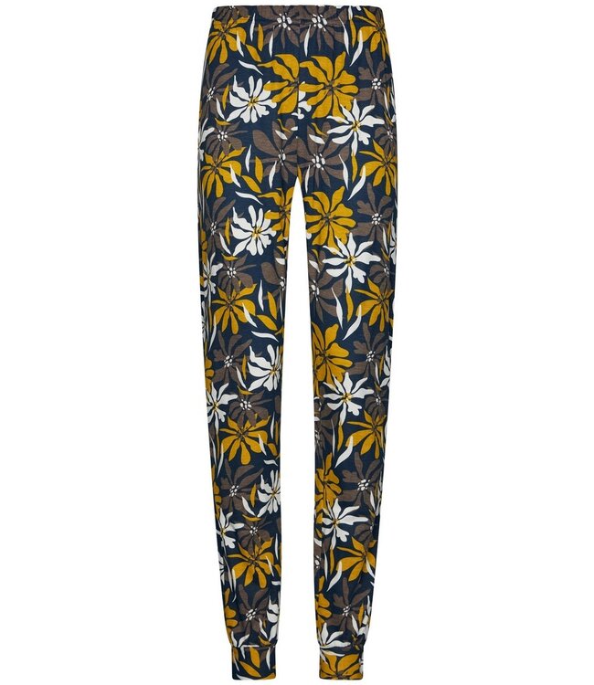 ladies cotton-modal long sleeved pyjama set 'forest flowers'