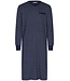 men's long sleeve v-neck organic cotton nightshirt 'brick blocks'