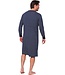 men's long sleeve v-neck organic cotton nightshirt 'brick blocks'