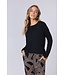 Luxe Ecovero viscose-elastaan lounge pyjamaset met knopen 'abstract art'