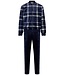 Pastunette for Men Trendy warm huispak met ritssluiting van flanel-fleece 'cool checks'