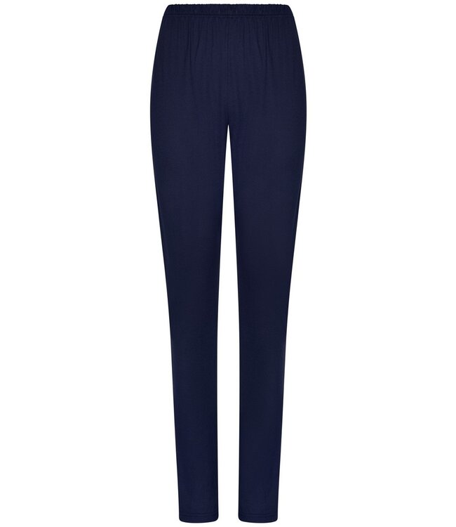 midnight blue cotton-modal pyjama with buttons 'little flowers'