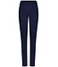 Donkerblauwe, katoen-modal dames pyjama met knopen 'little flowers'