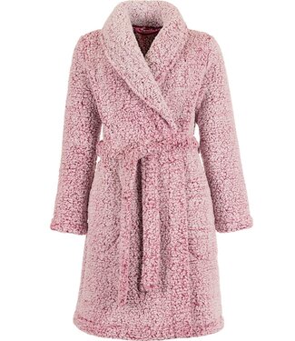 Rebelle Zachte teddy-fleece ochtendjas met shawlkraag 'fabulous teddy bear'