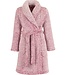 soft teddy fleece ladies morning gown with shawlcollar 'fabulous teddy bear'