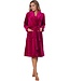 soft flannel fleece red wrap-over morninggown 'dotty circles'