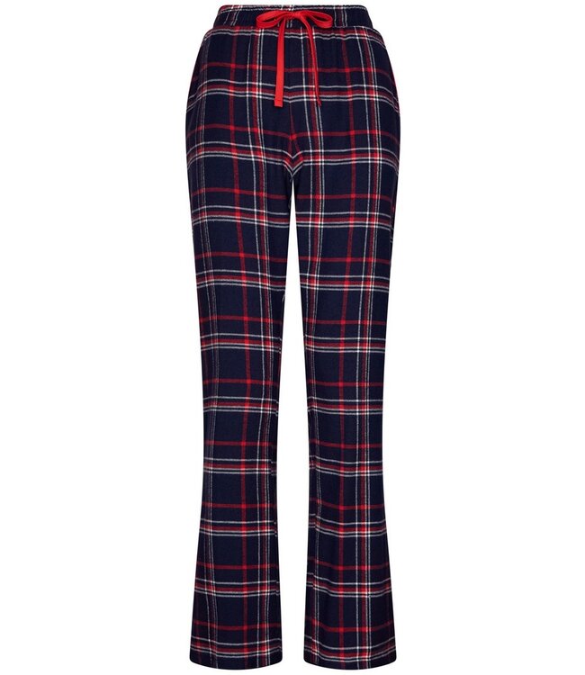 Mix & Match lange flanellen pyjama broek voor dames 'cool checks'