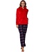 Mix & Match lange flanellen pyjama broek voor dames 'cool checks'