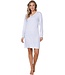 long sleeve organic cotton nightdress with buttons 'little dotty circles'
