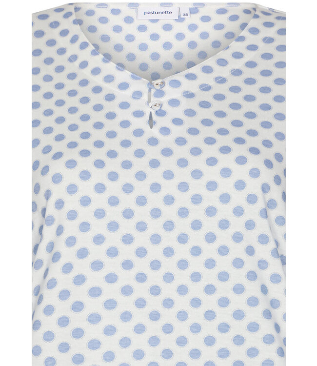 long sleeve organic cotton nightdress with buttons 'little dotty circles'